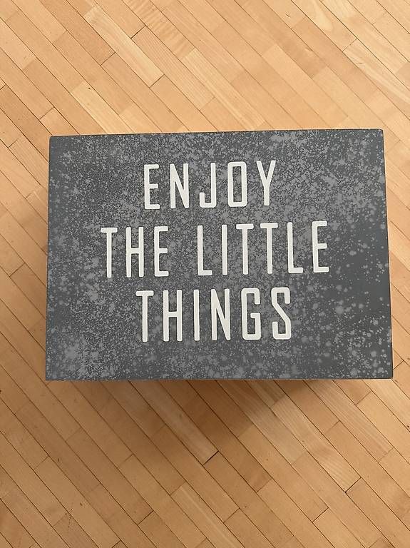 Tutte le decorazioni: Holzbox "Enjoy the little Things" – Usato da Scherzingen venduto da polini42