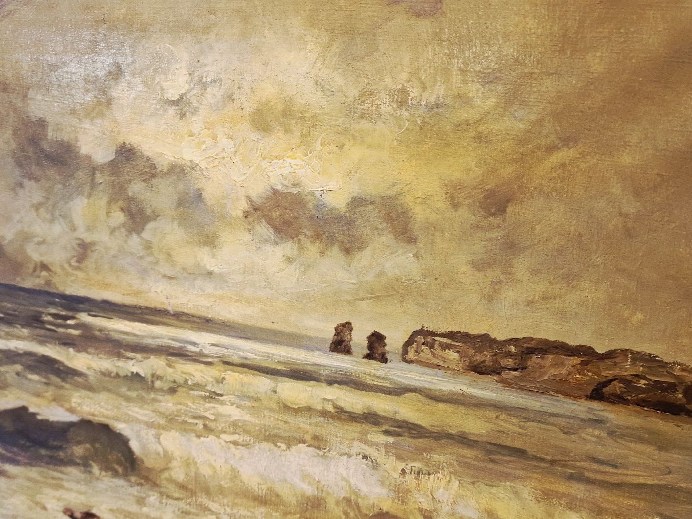 Dipinti: Ölgemälde, Meerlandschaft, signiert – Usato da BERN venduto da Intarsia