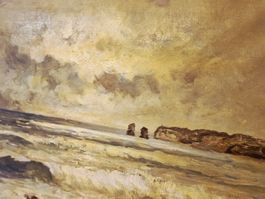 Ölgemälde, Meerlandschaft, signiert