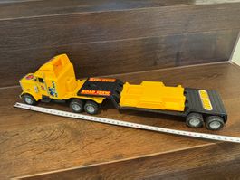 Spielzeug LKW gelb mit Anhänger gebraucht