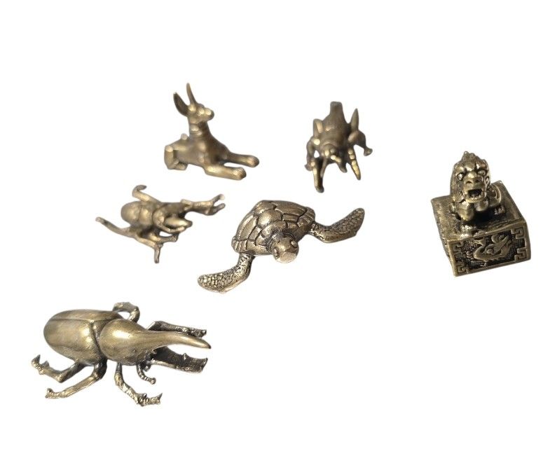 Statuette: lot de 6 figurine en Bronze – Nuovo e nell'imballaggio originale da Vernier venduto da 19pigments 3