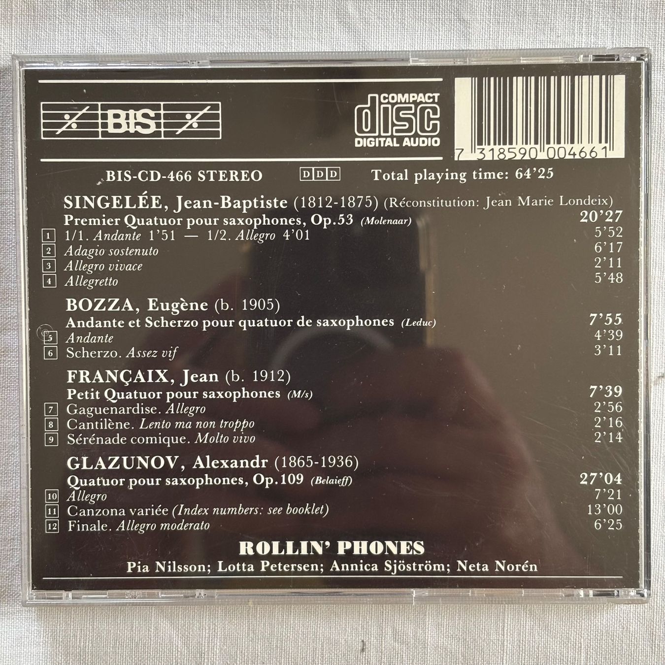 CD: Rollin' Phones Saxophone Quartet – Usato da Stans venduto da Abukadnezar 1