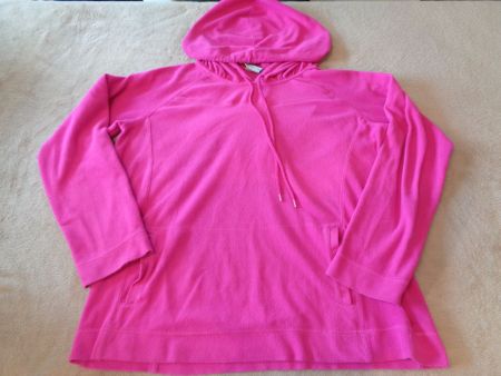 Fleece Hoodie Damen pink mit Kapuze gebrauchter Zustand