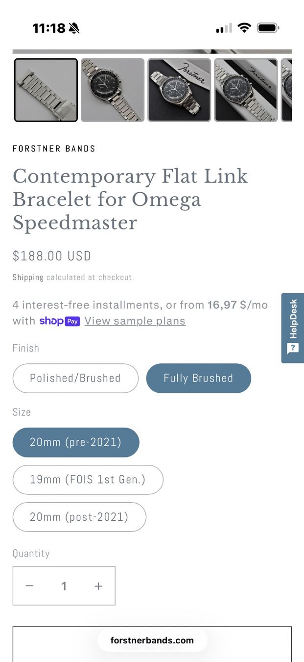 Armbänder & -reifen: Dieters Flat Link Strap 20mm Speedmaster Seamaster – Gebraucht aus Luzern von WhoAmI 5