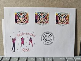 Combo FDC 100 Jahre Suisa 2023