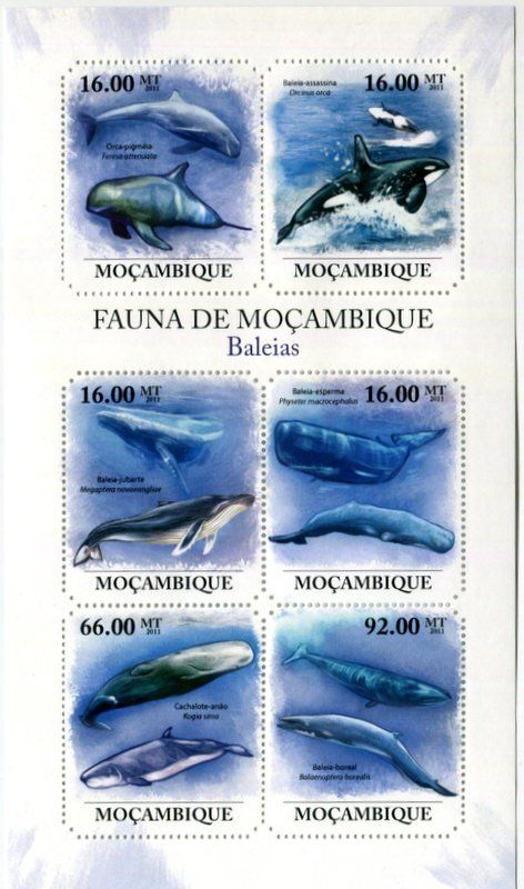 Tous les timbres: Block "Wale". Mosambik – Neuf avec emballage d'origine à Basel par Butsch5