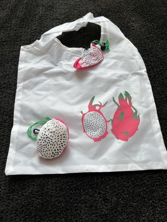 Faltbare Einkaufstasche Drachenfrucht Design klein faltbar