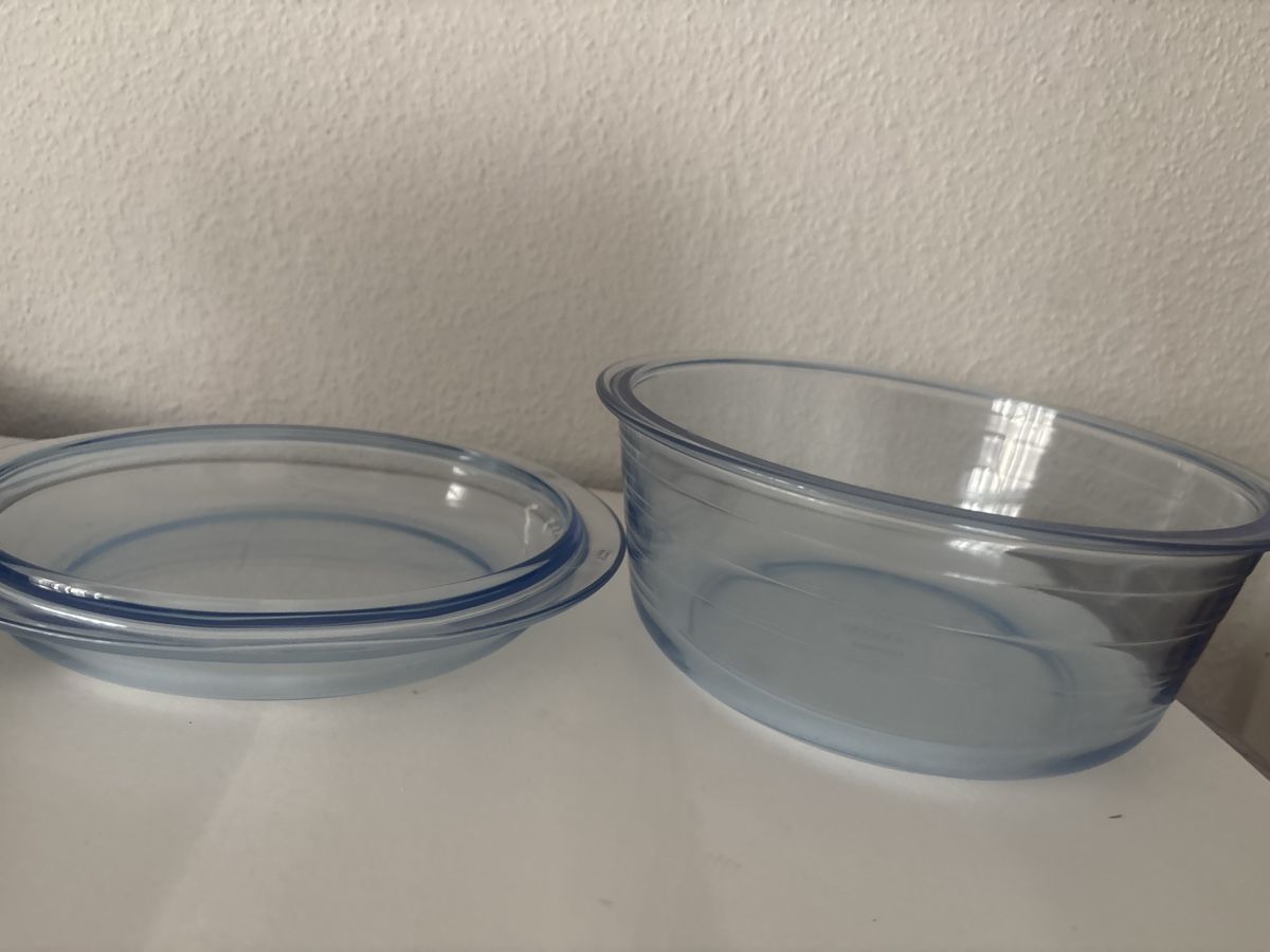 Pyrex Ciotole: Pyrex Form 2.5 Liter mit Deckel, Glas, Blau, – Usato da Wallisellen venduto da AS.TZ. 3