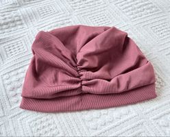 Kopfrausch Beanie Turban Mütze Altrosa One Size elastisch