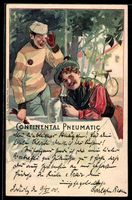 Litho Reklame für Continental Pneumatic