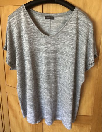 T-Shirt/Bluse, Gr.L, Yessica, grau