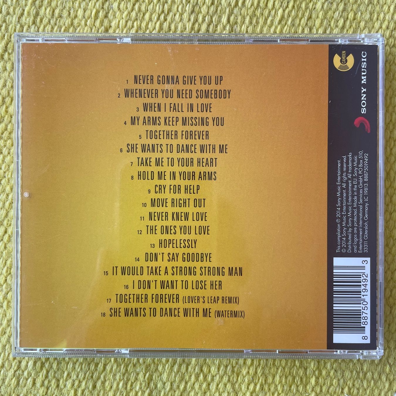 CDs: RICK ASTLEY-BEST OF – Gebraucht aus Rorschacherberg von CD-Roli 1