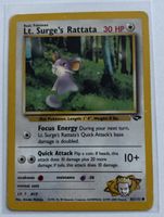 Pokémon Lt. Surge’s Rattata 85/132 Gym Challenge 2000 EN