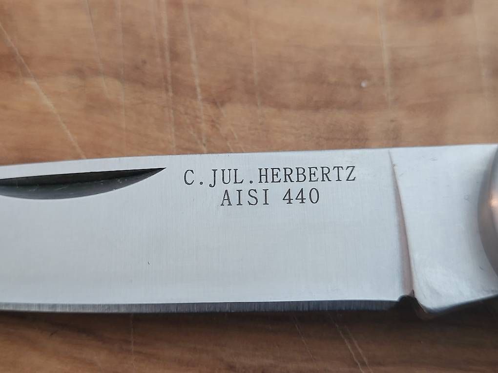 Herbertz Taschenmesser: Neues Klappmesser Herbertz mit Olivenholz Griff – Neu (gemäss Beschreibung) aus Oberglatt ZH von watchkurt 1