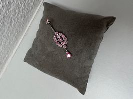 Bauchnabelpiercing silber/rosa