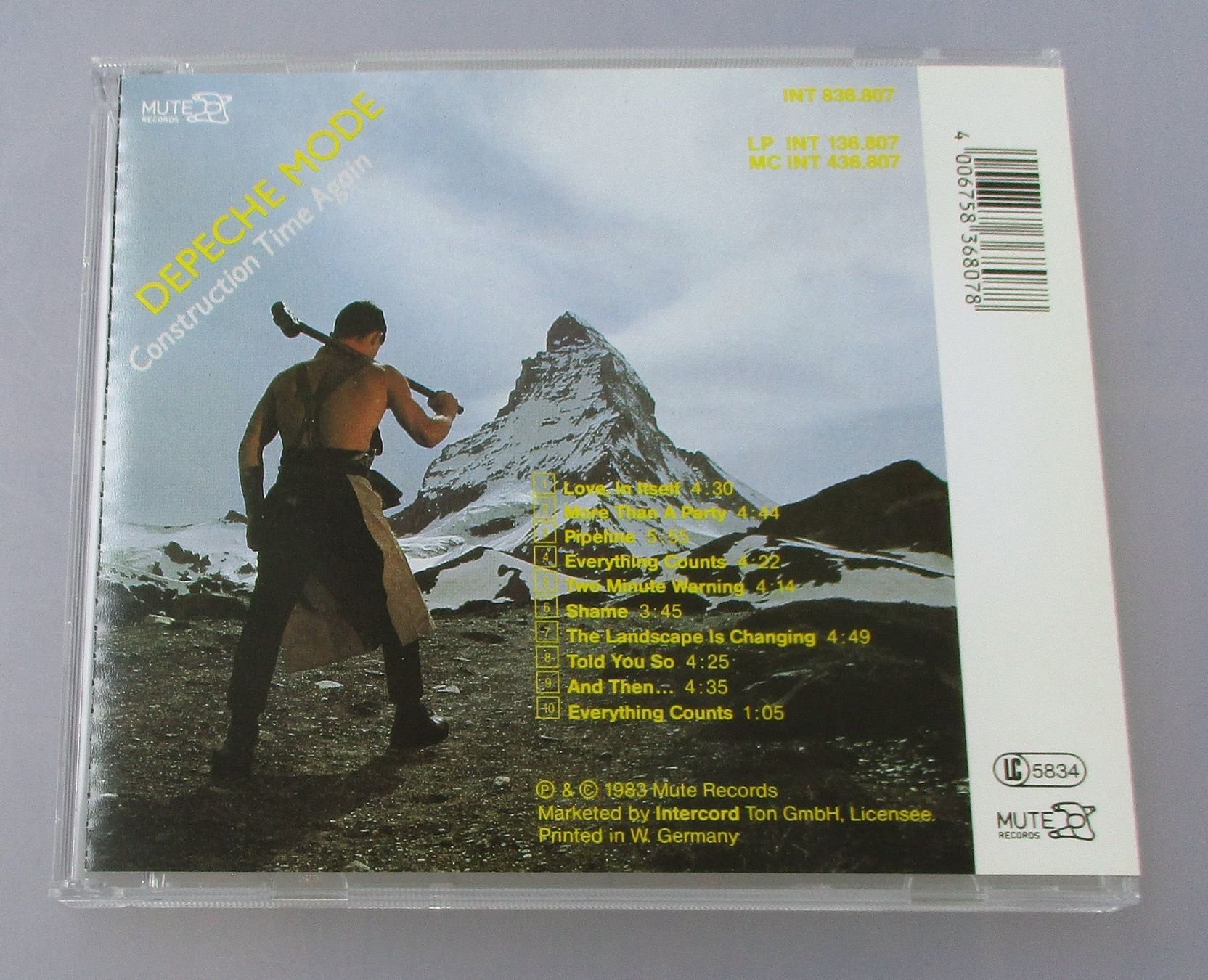 CD: DEPECHE MODE - Construction Time Again – Usato da Wattwil venduto da Muriel11 1