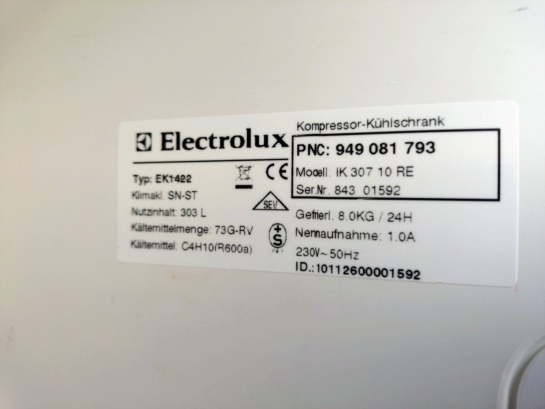 Electrolux Kühlschrank: Ersatzteile zu Electrolux Kühlschrank – Gebraucht aus Mönchaltorf von Kafibohne26 4