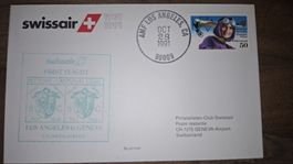 Swissair Los Angeles - Geneve 28.10.1991