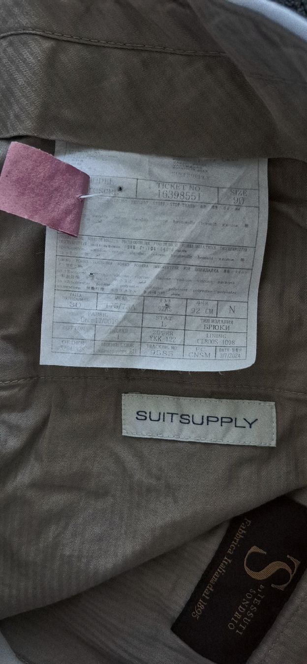 Suitsupply Pantaloni: Suitsupply White Summer Trouser – Nuovo (secondo la descrizione) da Zürich venduto da oli_7gjd 3