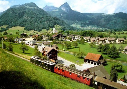 Cartes postales: GISWIL mit Bahn – D'occasion à Jona par philajona
