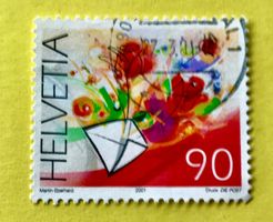 Nr.1019 Rosen Sondermarken GESTEMPELT 2001   