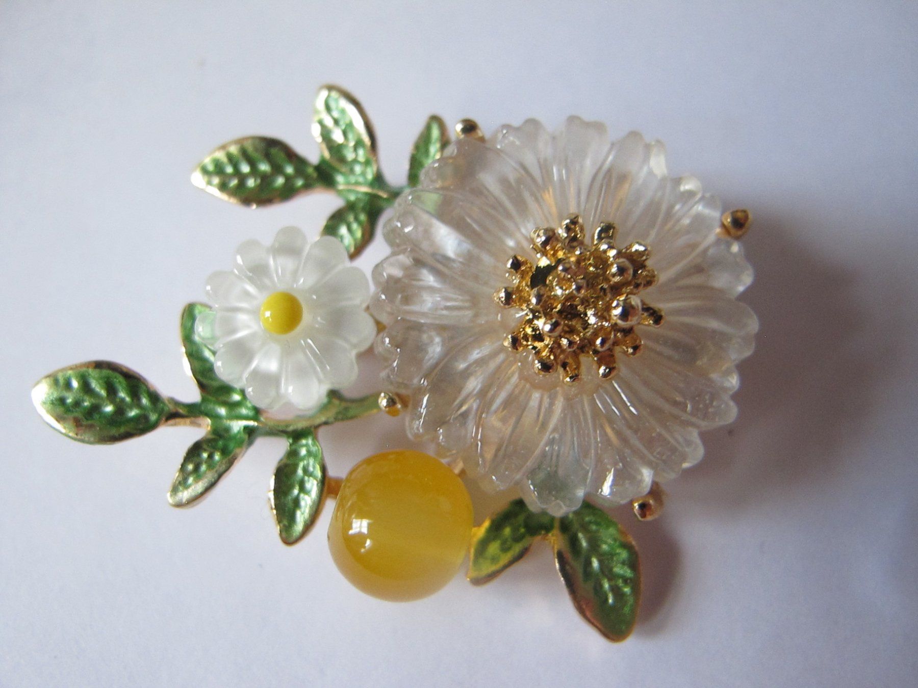 Spille & Fermagli: Hübsche Brosche mit Blumenmuster im trendigen Look – Nuovo (secondo la descrizione) da Löhningen venduto da Chimae67 1