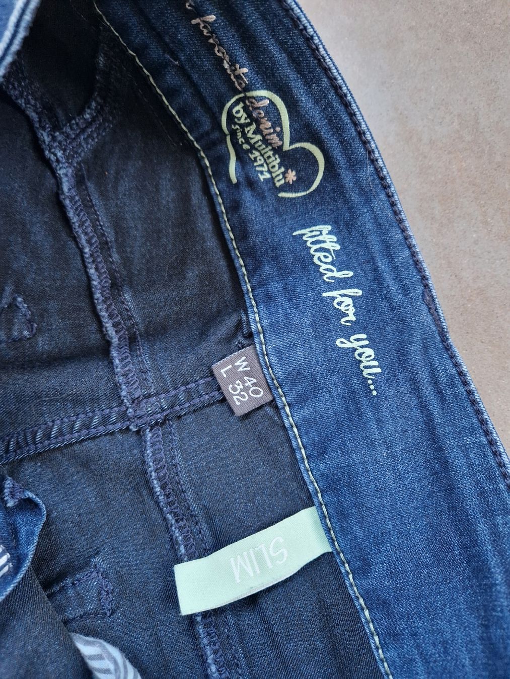 Jeans: Multiblu Jeans Slim 40 dunkelblau – Gebraucht aus Lichtensteig von Cocabana_16 2