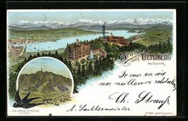 Litho Zürich, Uetliberg, Teilansicht au