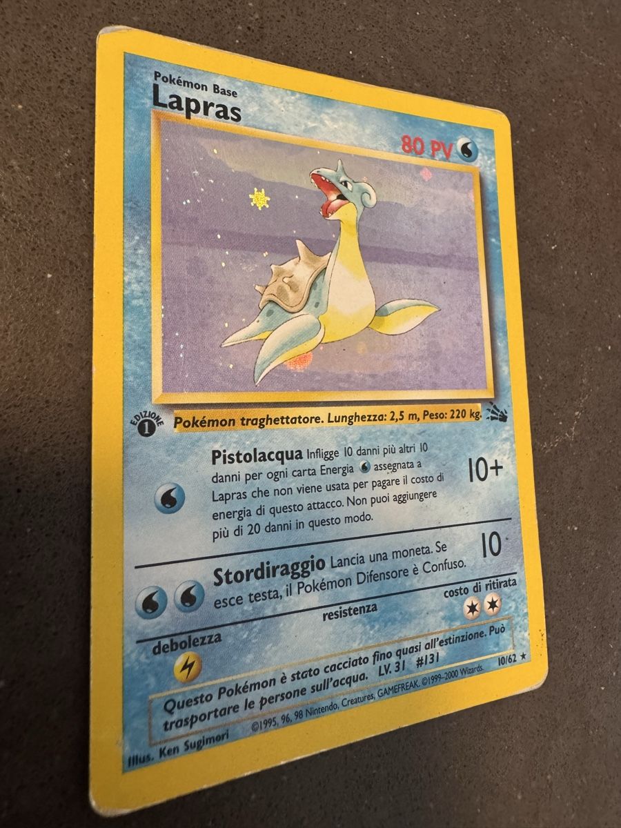 Pokémon Carte collezionabili: Lapras Fossil 1st Edition 10/62 – Usato da Cadro venduto da kiks27 1