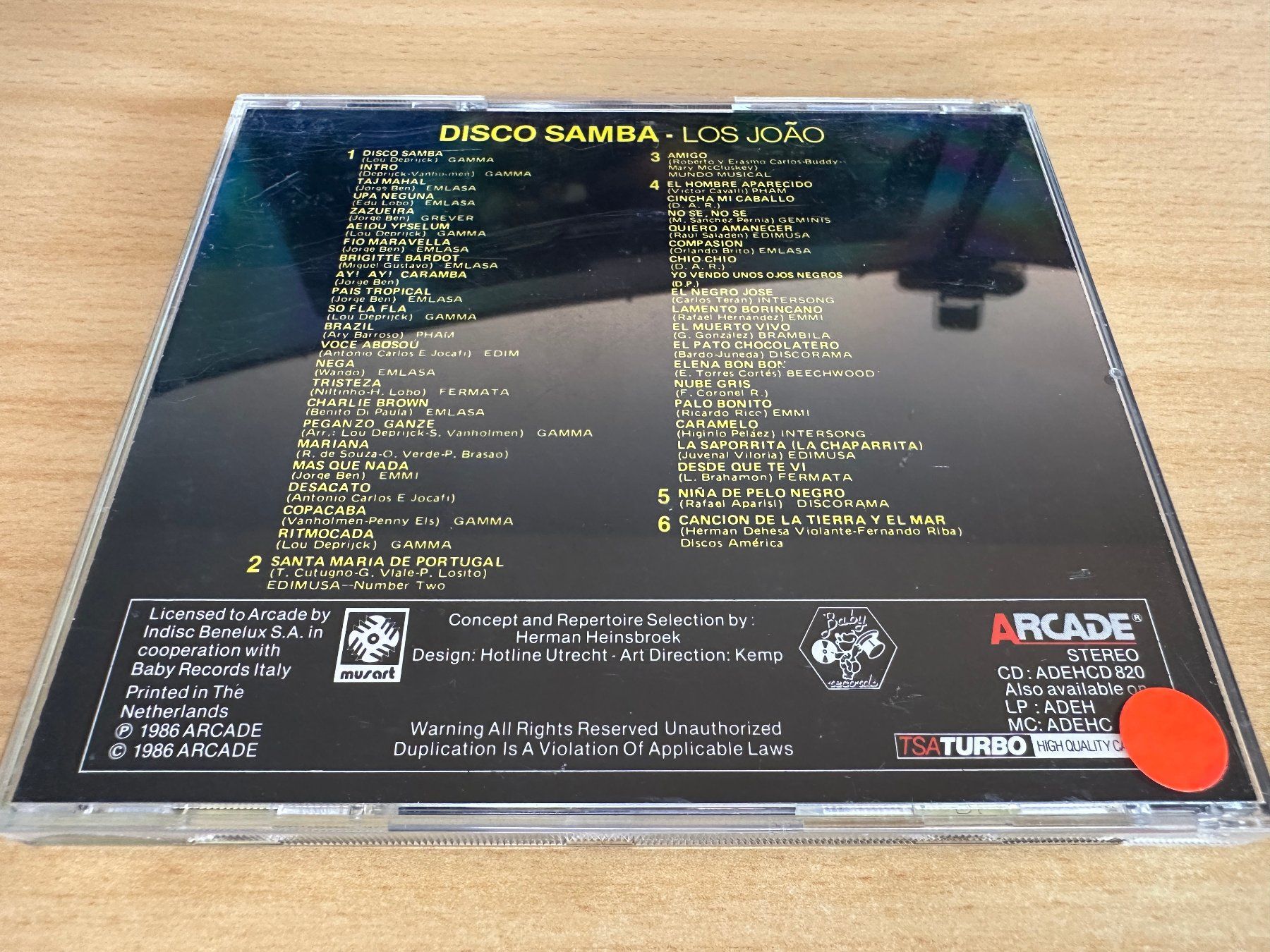 CD: Los João – Disco Samba – Usato da Rikon im Tösstal venduto da Alpenmutz 1