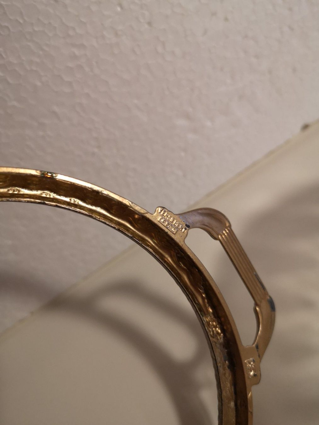 Piatti di portata: Schale Glas mit Gold gespritztem Rand – Usato da Winkel venduto da Kade50 3