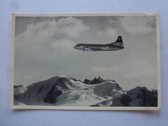 Cartoline postali: Ansichtskarte Swissair Convair-Liner – Usato da Walkringen venduto da Casablanca777