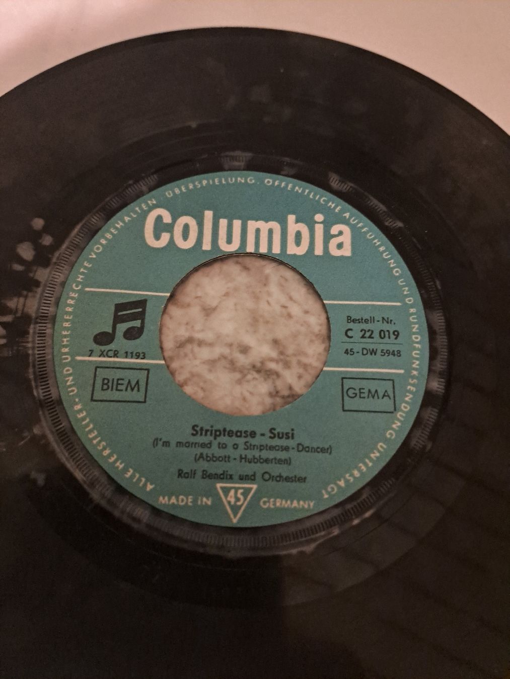 Dischi in vinile: Single  RALF BENDIX  "Striptese Susi"  Columbia – Usato da Uetendorf venduto da Essiggurken 2
