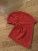 Schal/ Mütze/ Roter Kaschmirschal mit Kapuze, neuwertig