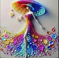 Diamond Painting: elegante Dame mit Schirm 40x40cm