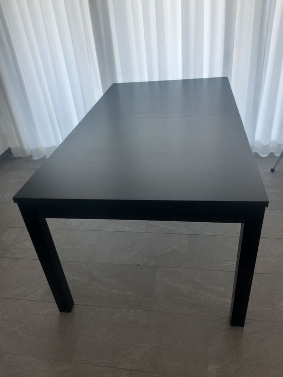 Grosser schwarzer Ikea Esstisch Bjursta Kaufen auf Ricardo