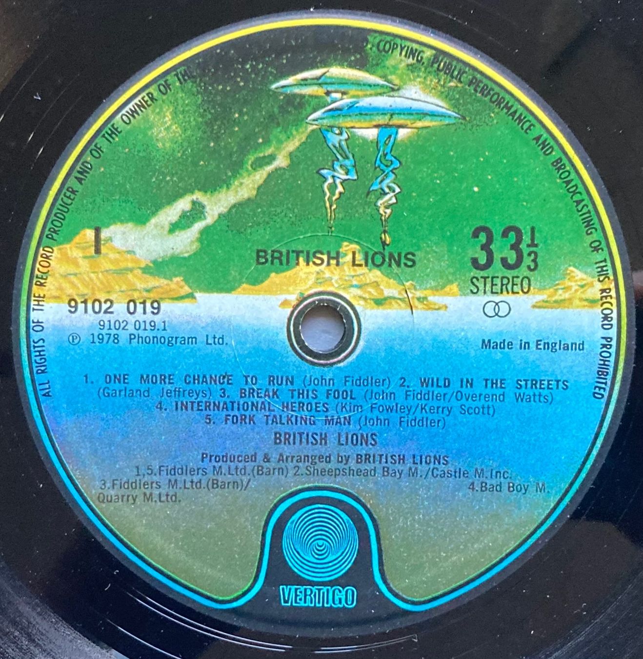 Dischi in vinile: BRITISH LIONS - BRITISH LIONS – Usato da Poliez-Pittet venduto da Newtown-Records 3