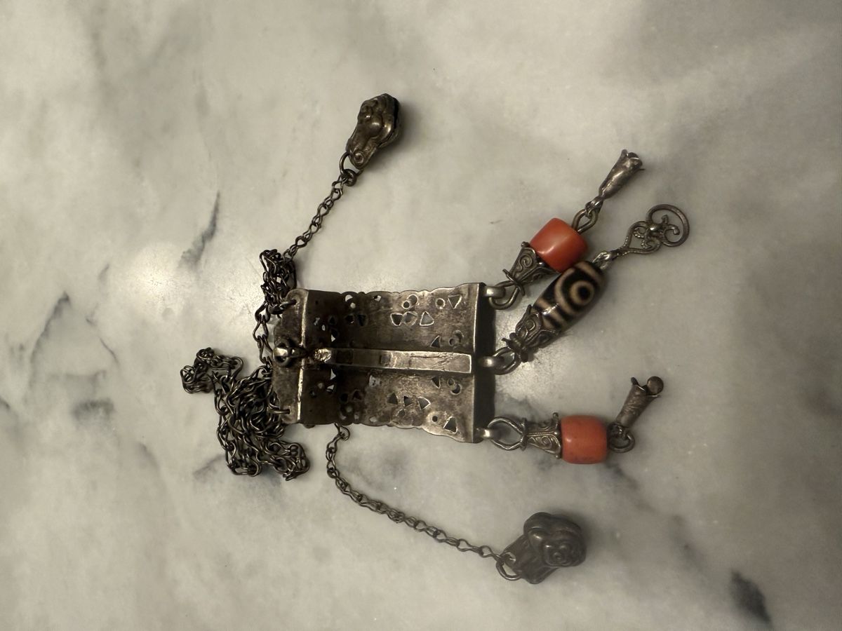 Ciondoli: Silberschmuck Anhänger mit Koralle  – Usato da Aarburg venduto da Schatzaffe 1