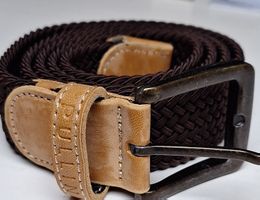 Ceinture tressée marron Pullin - Parfait pour l'automne!
