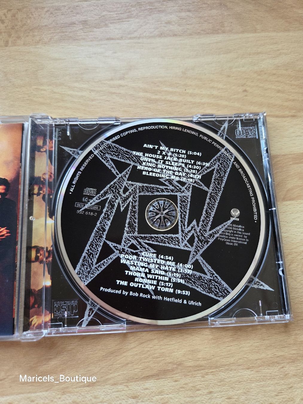 CD: Metallica Load CD album used – Usato da Winterthur venduto da Maricels_Boutique 3