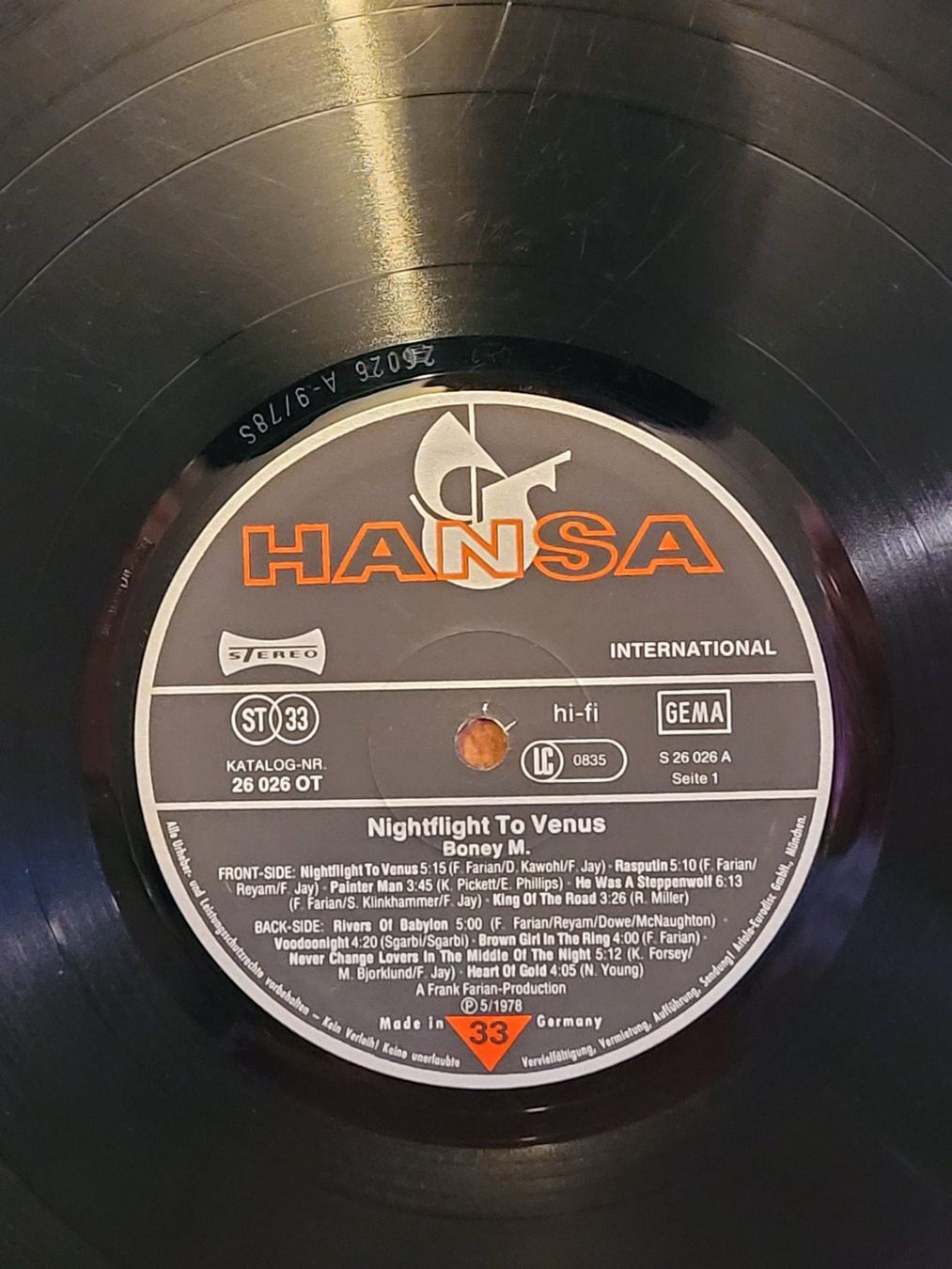Schallplatten: Vinyle Boney M. - Nightflight to Venus 33T – Gebraucht aus la Chaux-de-Fonds von Lampe 4