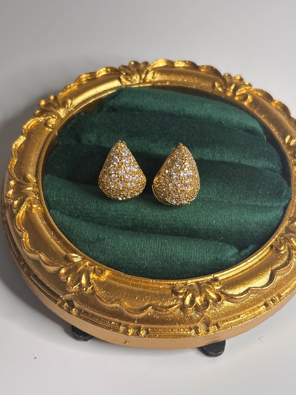 Orecchini pendenti & Orecchini a lobo: Boucles d'oreilles plaquées or zircons – Nuovo (secondo la descrizione) da Lausanne venduto da mel2dreams 1