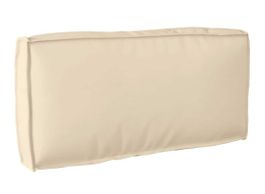 1x Kissen Oxford-Stoff Beige 80 x 40 x 12 cm