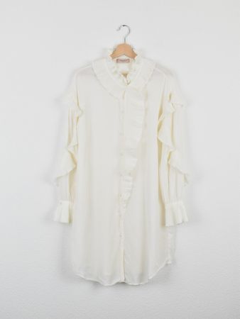 Twinset Longbluse / Tunika, offwhite, Gr.36