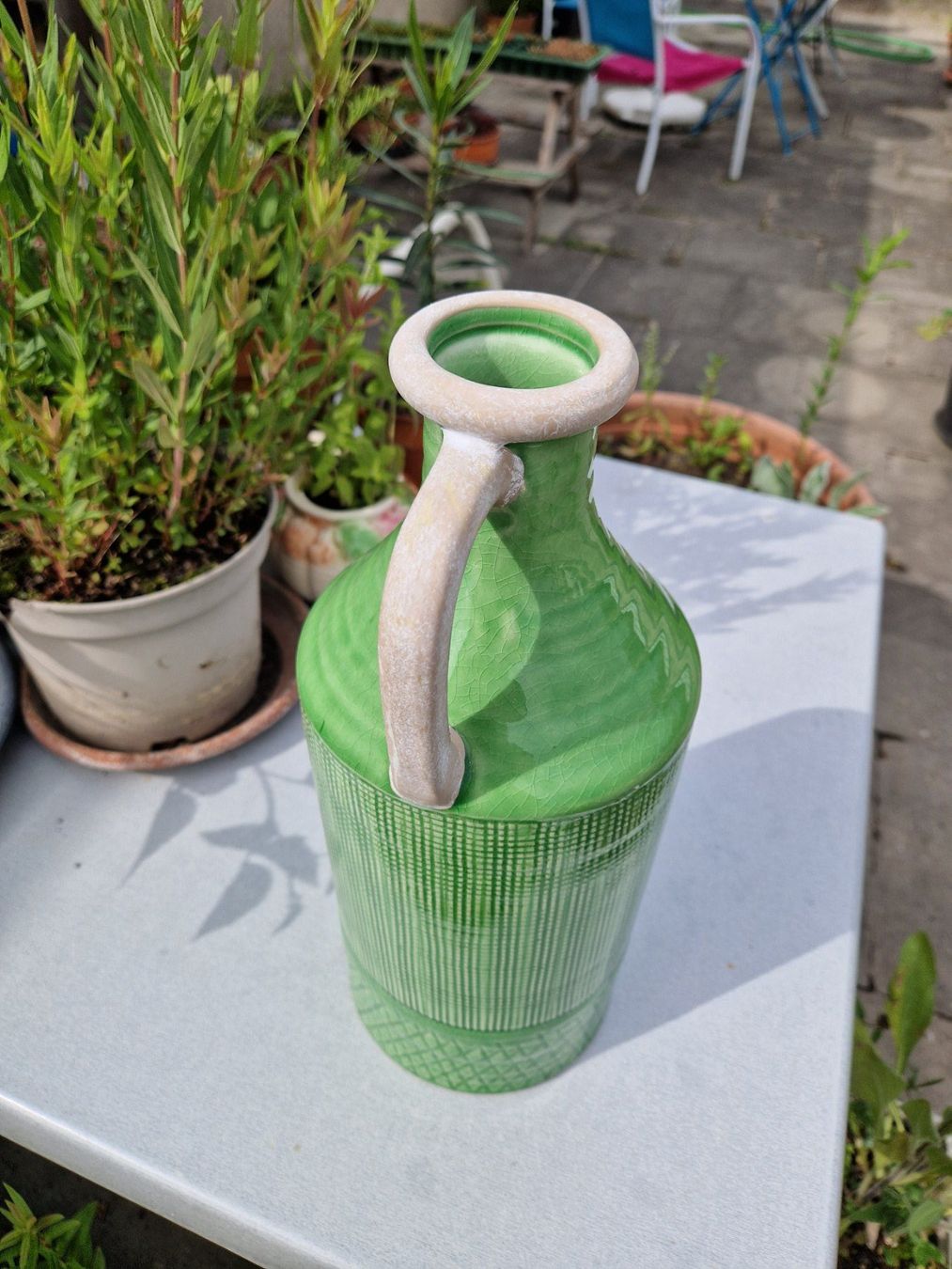 Vasi & Recipienti: schöne grüne Bodenvase – Usato da Münchenbuchsee venduto da Aare22 1