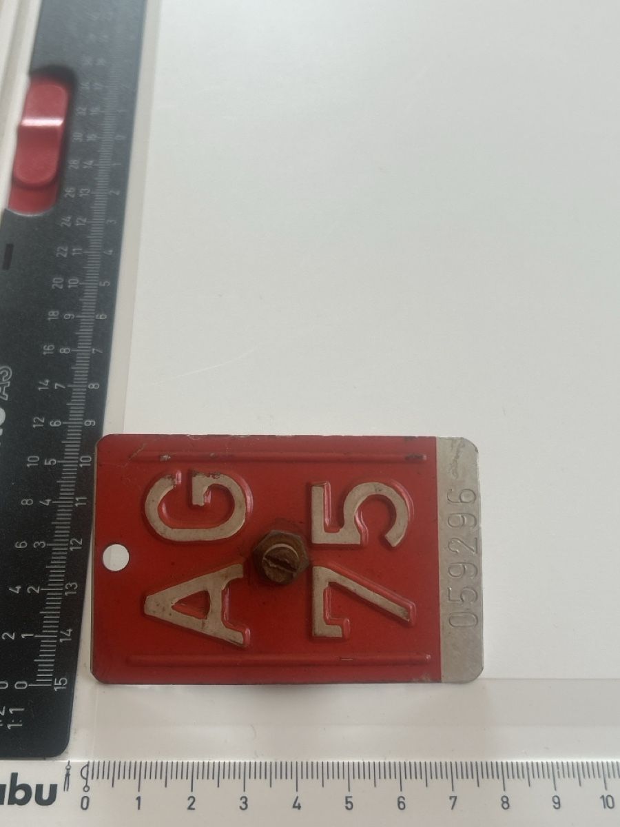Insegne: Altes Schild AG 75 059296 (S31) – Usato da Neuenhof venduto da SchnaeppliAllerlei 2