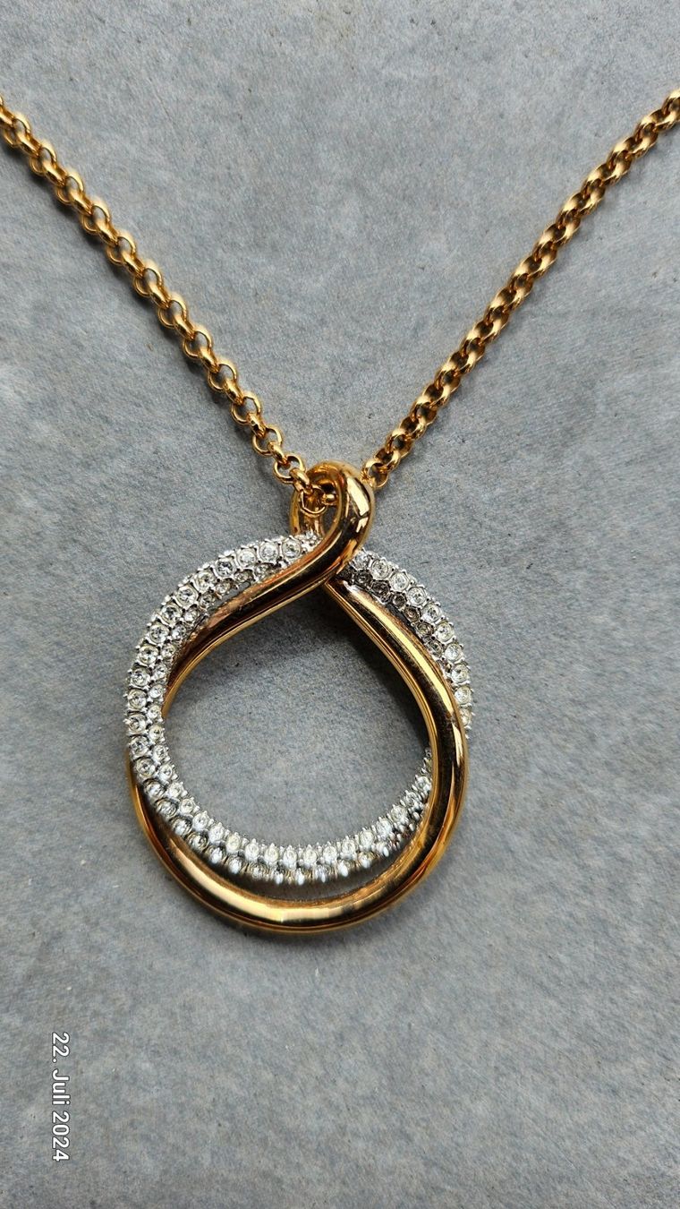 Swarovski Catenine: Swarovski Halskette rose Neuwertig – Nuovo (secondo la descrizione) da Baden venduto da knc00