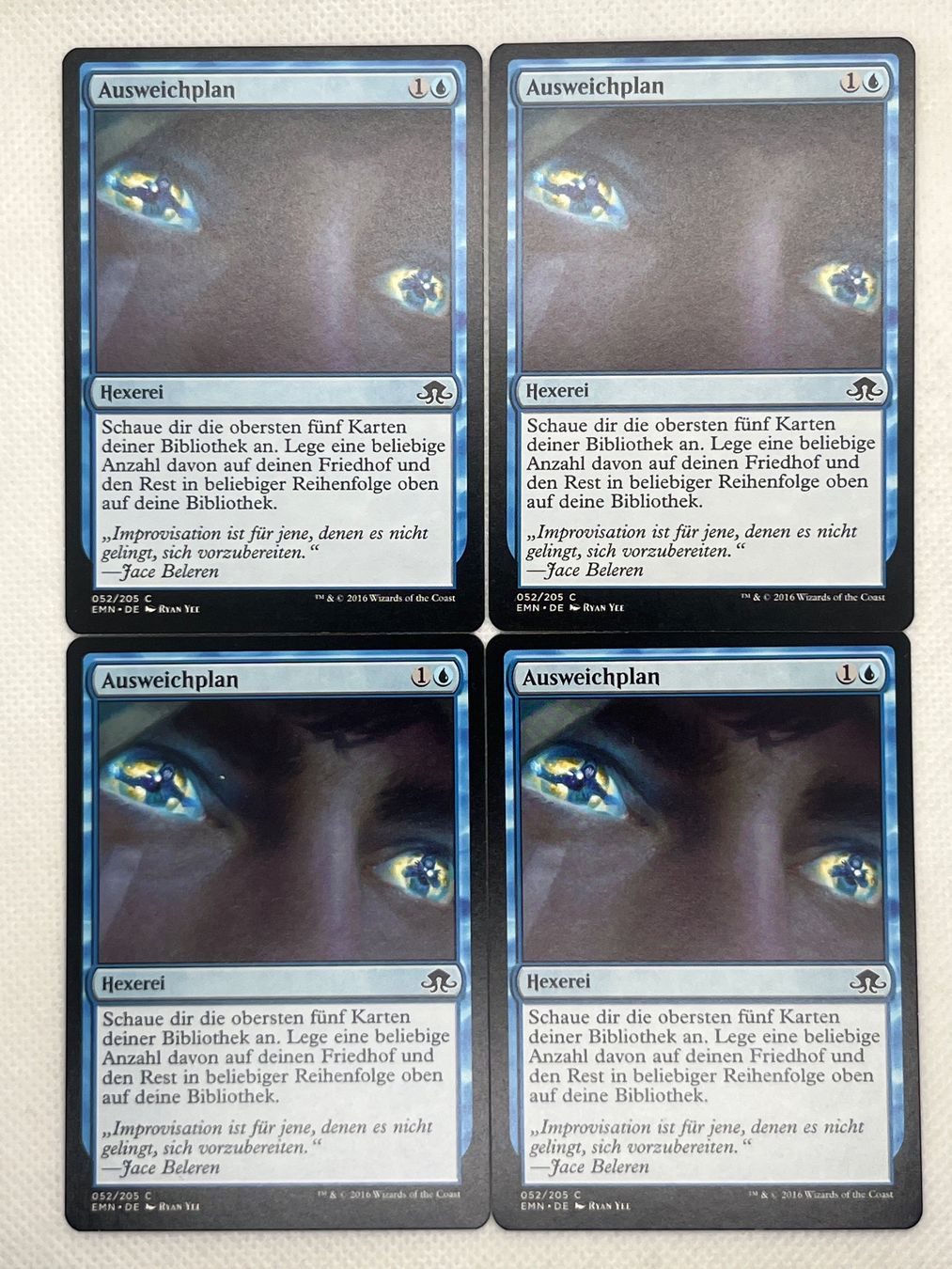 Magic The Gathering Carte collezionabili: Magic the Gathering MTG - Ausweichplan - 4 Karten – Usato da Hinterkappelen venduto da Kim1992