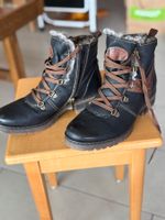 Damenschuhe Stiefel schwarz Grösse 38 gefüttert