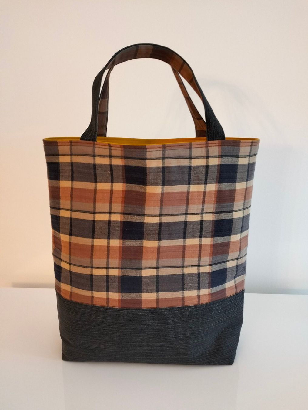 Taschen: Jeans Einkaufstasche Upcycling – Neu und originalverpackt aus Neuendorf von Winter02 1
